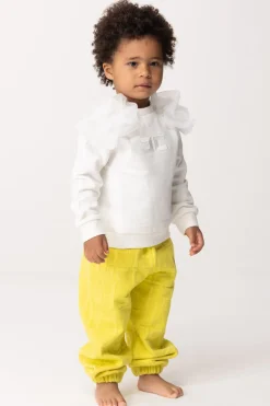 Elisabetta Franchi Bambina Felpa con Inserto In TulleLIGHT CREAM