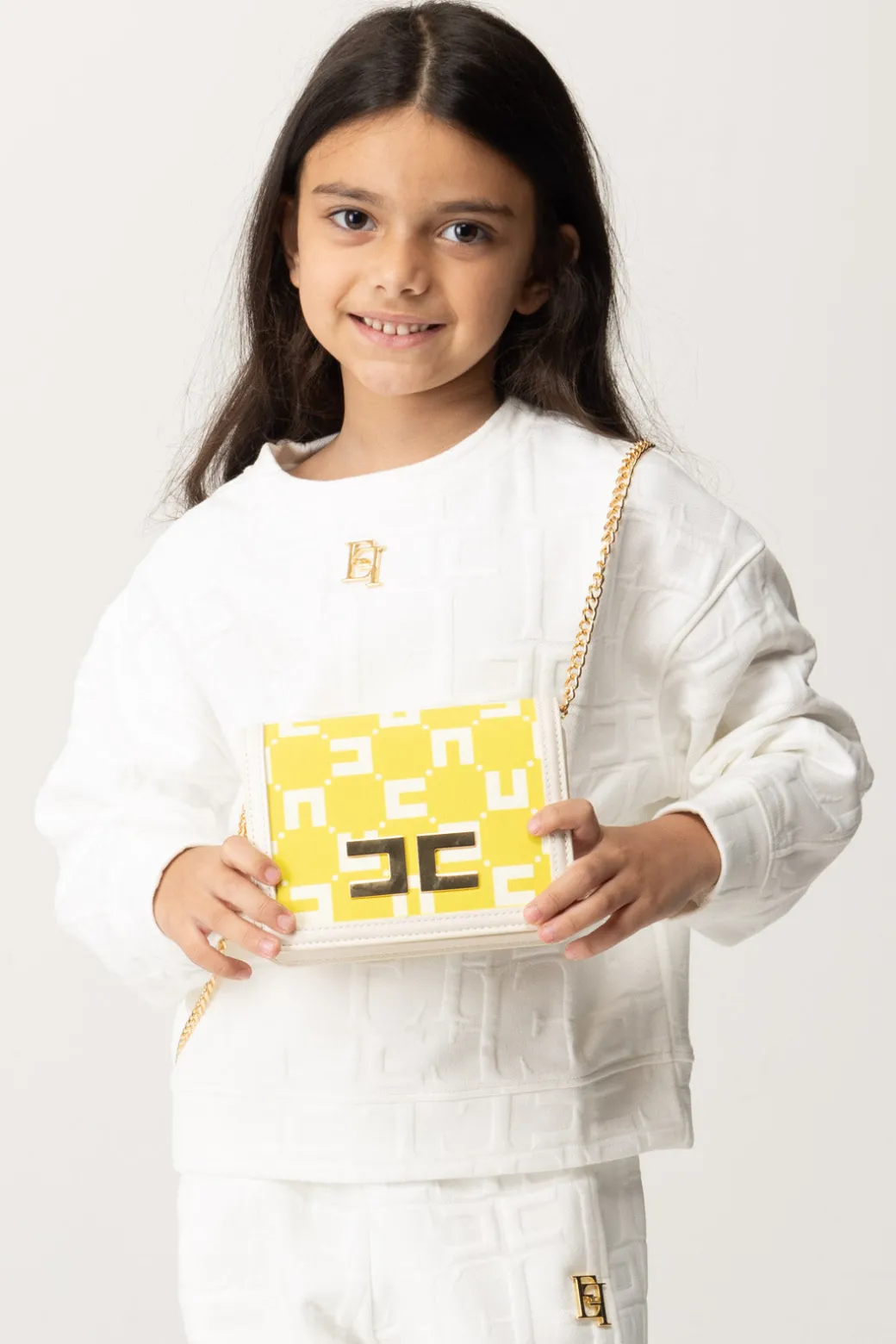 Elisabetta Franchi Bambina Mini Tracolla con LogoCEDAR/BUTTER