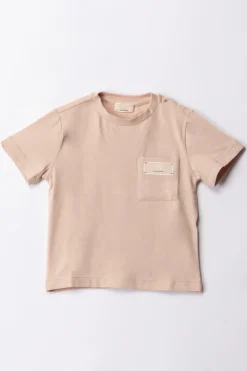Elisabetta Franchi Bambina T-shirt con Taschino e LogoDESERT ROSES