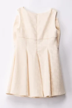 Elisabetta Franchi Bambina Abito In Raso con Maxi FioccoBUTTER