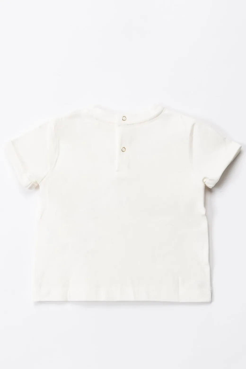 Elisabetta Franchi Bambina T-shirt con Fiocco LogatoIVORY/BUTTER