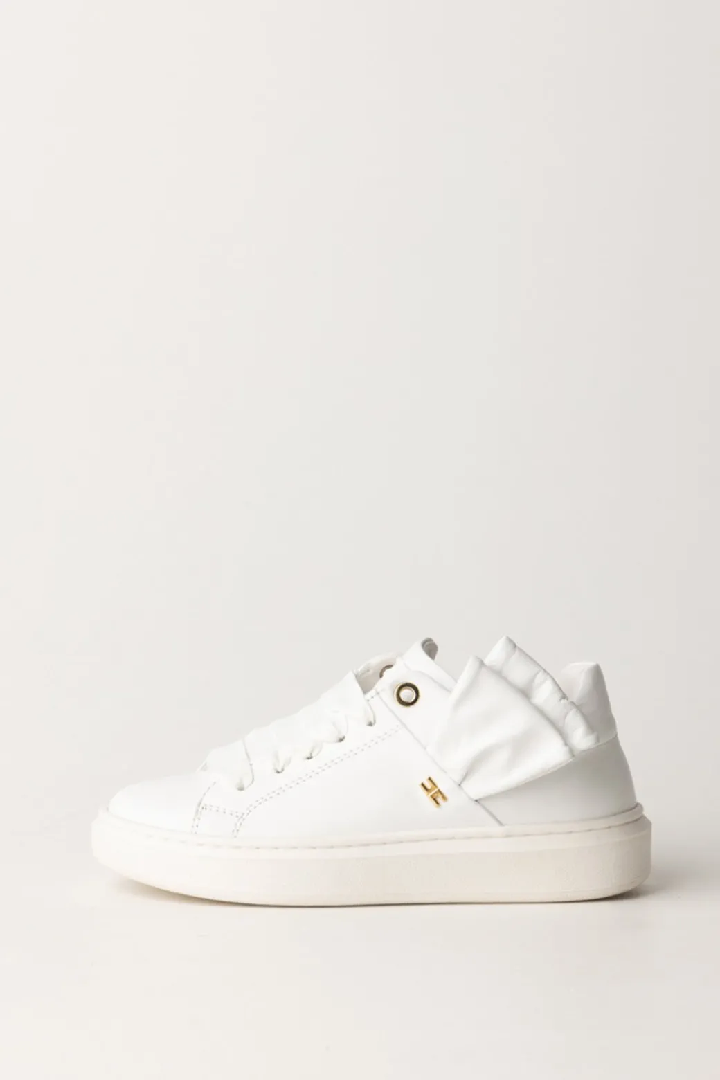 Elisabetta Franchi Bambina Sneakers con Inserto FioccoWHITE