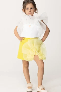 Elisabetta Franchi Bambina Gonna con Dettaglio In OrganzaCEDAR