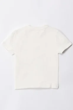 Elisabetta Franchi Bambina T-shirt con TaschinoIVORY PINK LABEL