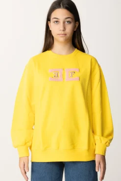 Elisabetta Franchi Bambina Felpa Over con Ricamo LogoMIMOSA RICAMO POWDER PINK