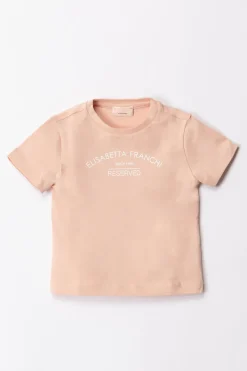 Elisabetta Franchi Bambina T-shirt Stampa ReservedDESERT ROSES/IVORY