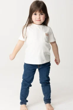 Elisabetta Franchi Bambina T-shirt con Taschino e LogoLIGHT CREAM