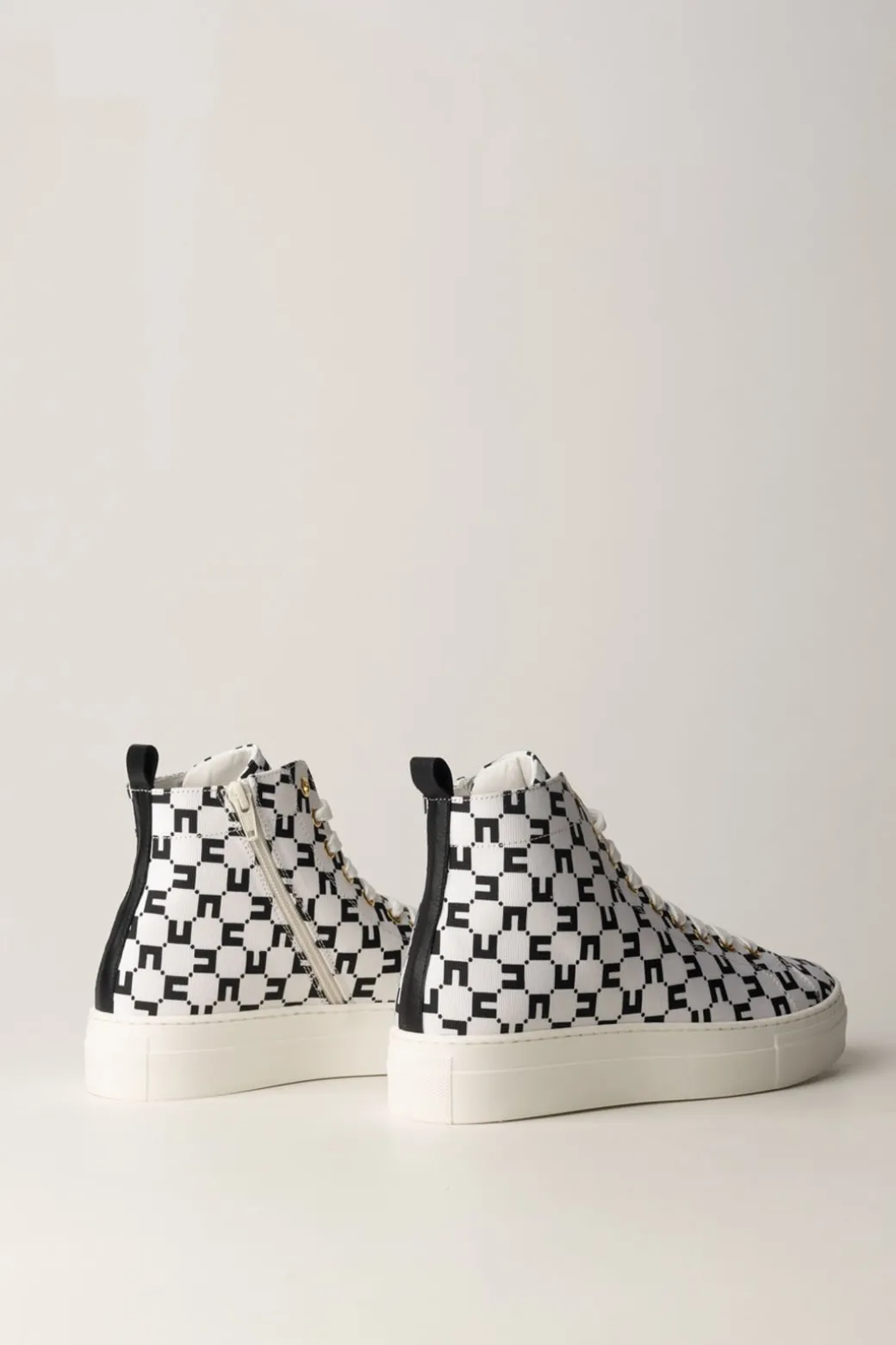 Elisabetta Franchi Bambina Sneakers Alta con LogoBURRO/NERO