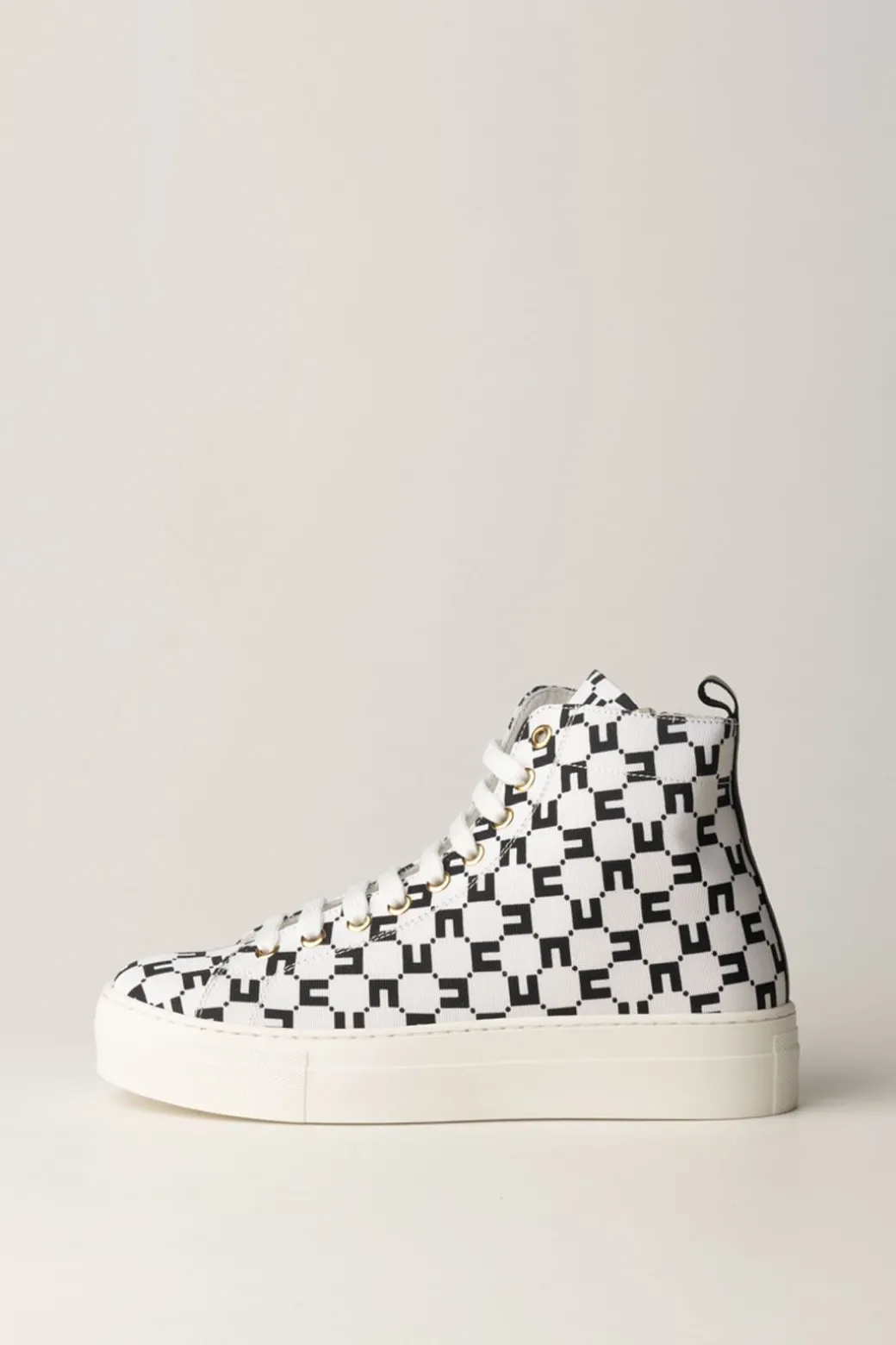 Elisabetta Franchi Bambina Sneakers Alta con LogoBURRO/NERO