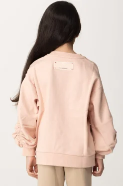 Elisabetta Franchi Bambina Felpa con Maniche ArricciateDESERT ROSES PINK LABEL