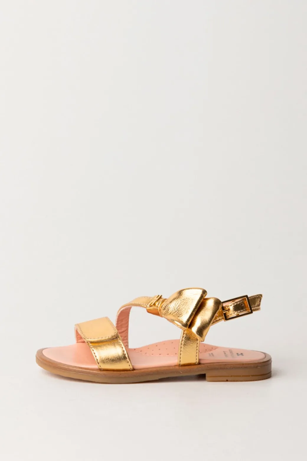 Elisabetta Franchi Bambina Sandali Flat LaminatiGOLD