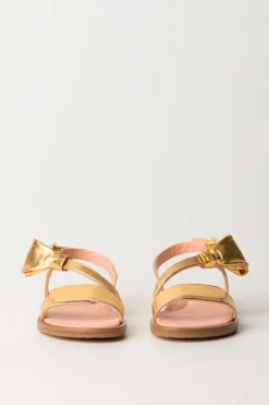 Elisabetta Franchi Bambina Sandali Flat LaminatiGOLD