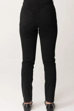 Elisabetta Franchi Bambina Denim Skinny con Patch LogoNERO