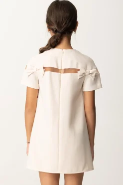 Elisabetta Franchi Bambina Abito In Crepe con FiocchettiLATTICE