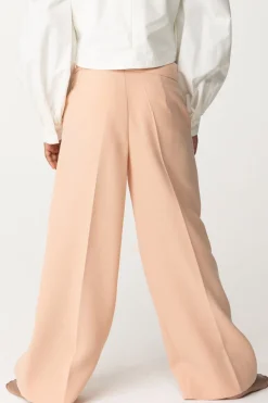 Elisabetta Franchi Bambina Pantalone In Crepe con Fiocco e StrassDESERT ROSES