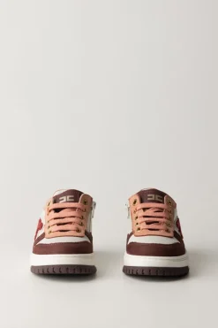 Elisabetta Franchi Bambina Sneaker Bicolore con LogoBOR/LAT/NUD