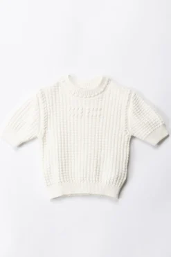 Elisabetta Franchi Bambina Complet Tricot In CotoneLIGHT CREAM
