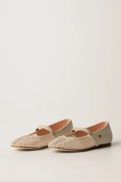 Elisabetta Franchi Bambina Ballerine a Rete con StrassBUTTER