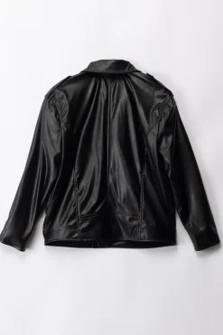 Elisabetta Franchi Bambina Giacca In PelleBLACK