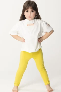 Elisabetta Franchi Bambina Leggings con Logo Cc RicamatoCEDAR