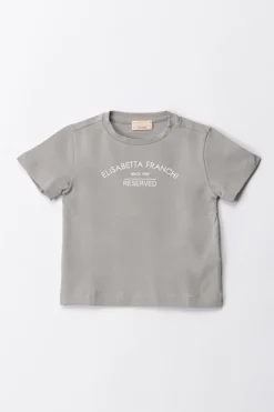 Elisabetta Franchi Bambina T-shirt Stampa ReservedLEAD/IVORY