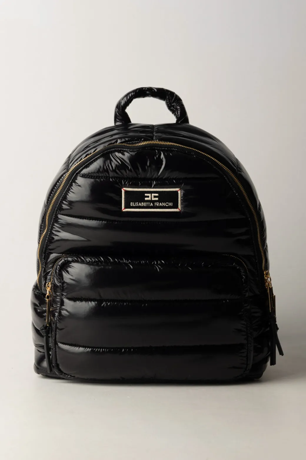 Elisabetta Franchi Bambina Zaino In Nylon ImbottitoNERO