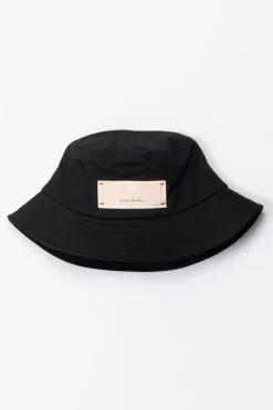 Elisabetta Franchi Bambina Cappello Alla Pescatora con Etichetta LogataBLACK