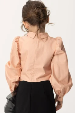 Elisabetta Franchi Bambina Camicia Cropped a IncrocioDESERT ROSES