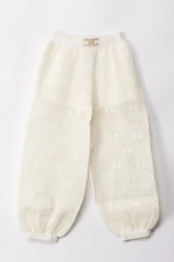 Elisabetta Franchi Bambina Pantaloni Jogging In ReteIVORY/SAND