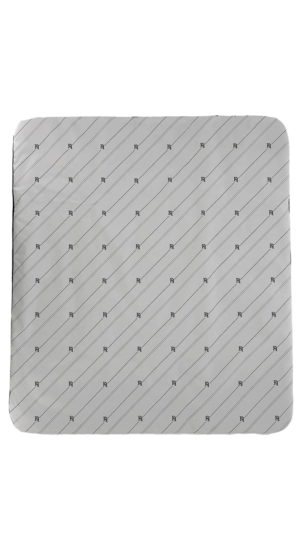 Elisabetta Franchi Bambina Copertina con Stampa Righe e Logo EfRIGA EF BIANCO-NERO/NERO