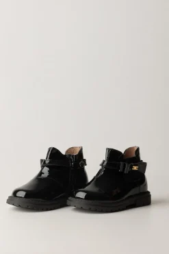 Elisabetta Franchi Bambina Tronchetti Beatles con Fiocchetto LogatoNERO