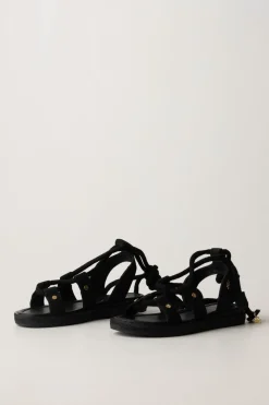 Elisabetta Franchi Bambina Sandali con Lacci In CordaBLACK