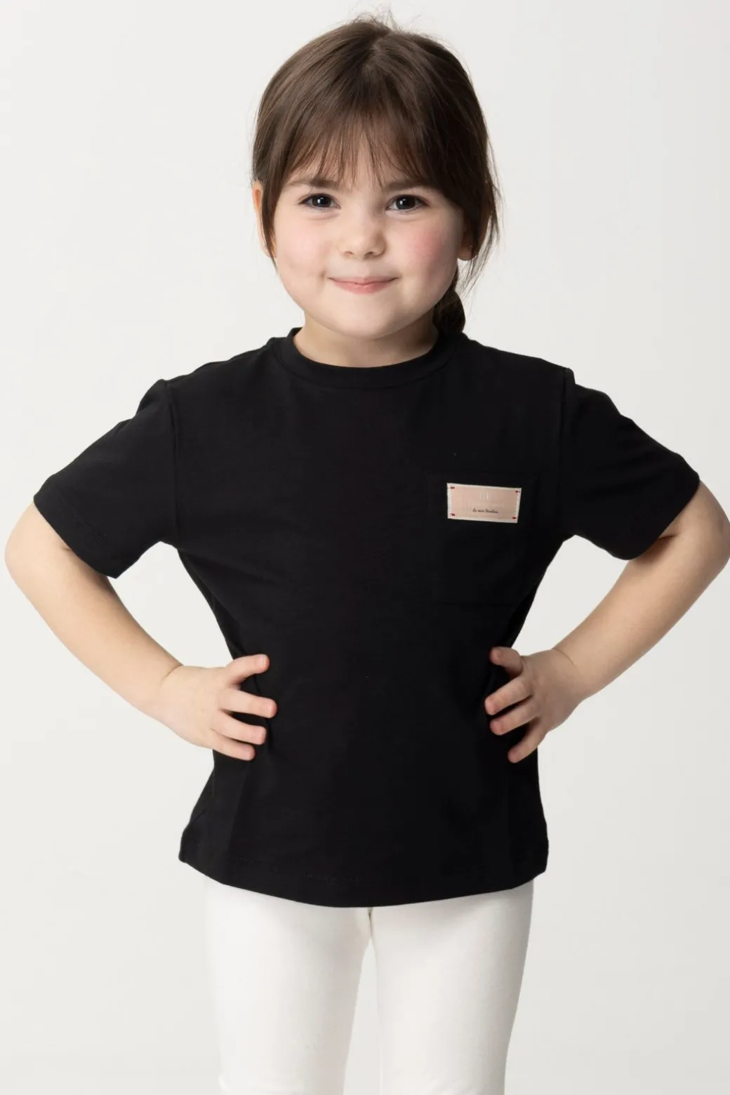 Elisabetta Franchi Bambina T-shirt con Taschino e LogoBLACK