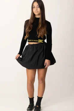 Elisabetta Franchi Bambina Gonna Baloon In VelaNERO/NERO/NERO