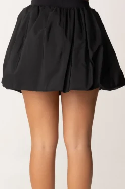 Elisabetta Franchi Bambina Gonna Baloon In VelaNERO/NERO/NERO