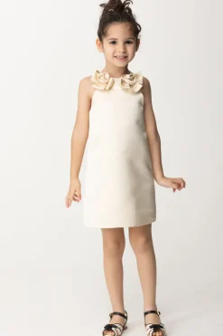 Elisabetta Franchi Bambina Abito In Duchesse con RoseBUTTER