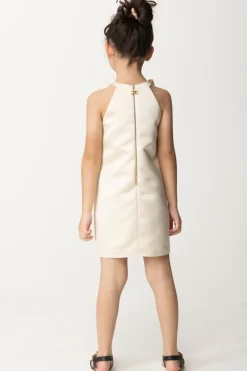 Elisabetta Franchi Bambina Abito In Duchesse con RoseBUTTER