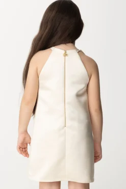 Elisabetta Franchi Bambina Abito In Duchesse con RoseBUTTER