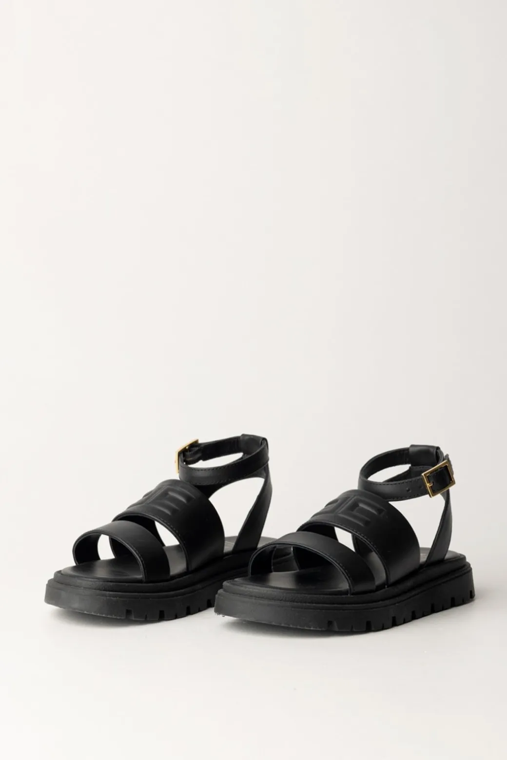 Elisabetta Franchi Bambina Sandali con Suola In GommaBLACK