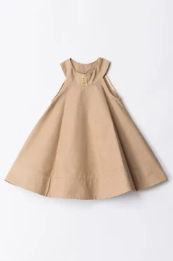 Elisabetta Franchi Bambina Abito Ampio con Ricamo LogoSAND