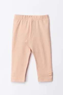 Elisabetta Franchi Bambina Leggings con Logo Cc RicamatoDESERT ROSES