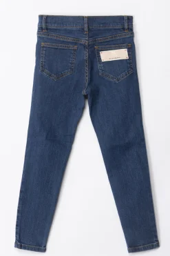Elisabetta Franchi Bambina Jeans Skinny con EtichettaBLUE