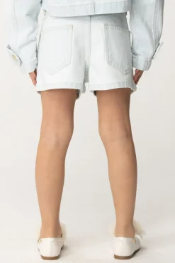 Elisabetta Franchi Bambina Shorts 5 TascheLIGHT DENIM