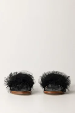 Elisabetta Franchi Bambina Sandali FlatBLACK