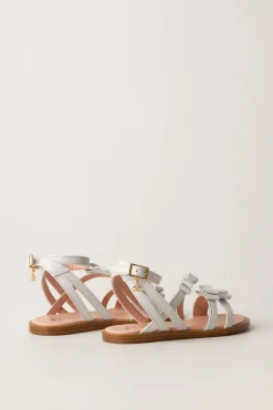 Elisabetta Franchi Bambina Sandali con FiocchettiWHITE