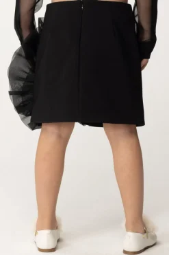 Elisabetta Franchi Bambina Gonna con Dettaglio In OrganzaBLACK