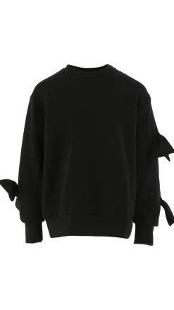 Elisabetta Franchi Bambina Felpa Girocollo con FiocchiNERO/NERO