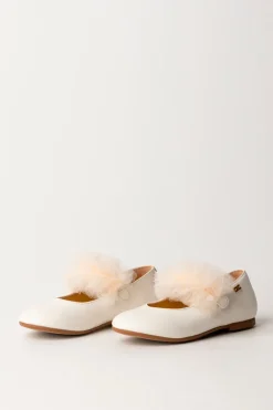 Elisabetta Franchi Bambina Ballerine con Dettaglio In TulleBUTTER