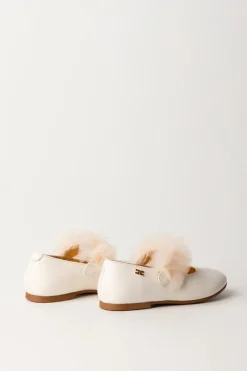 Elisabetta Franchi Bambina Ballerine con Dettaglio In TulleBUTTER