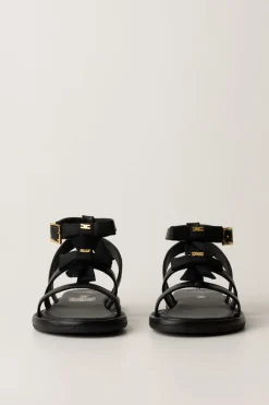 Elisabetta Franchi Bambina Sandali con FiocchettiBLACK